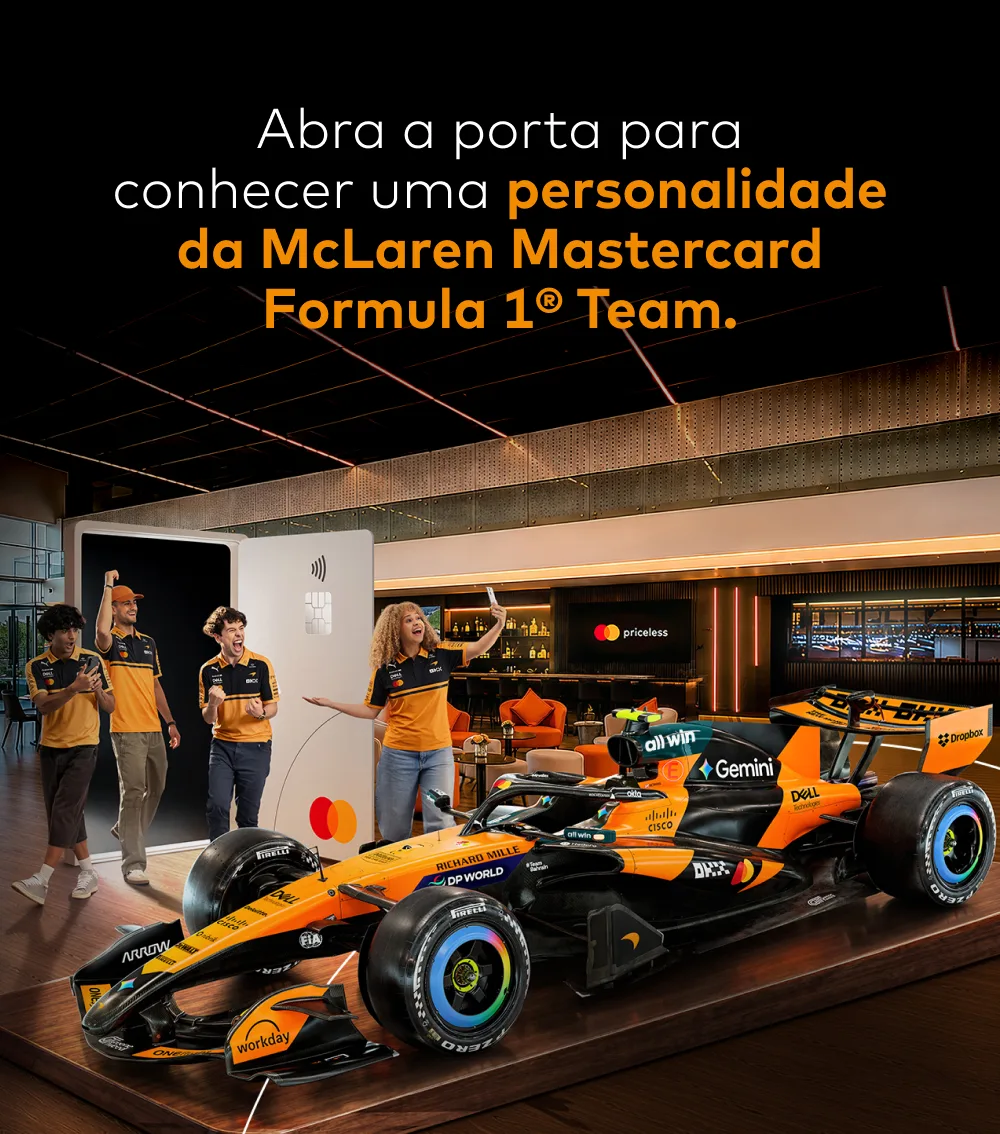 Abra a porta para viver uma experiência VIP com a McLaren Mastercard Formula 1® Team em São Paulo